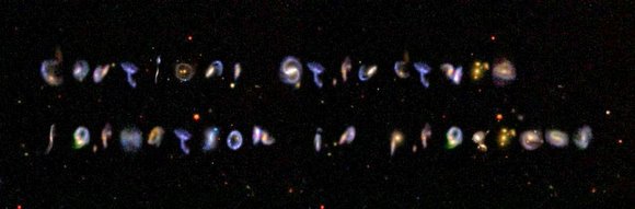 Formación extraña de galaxias