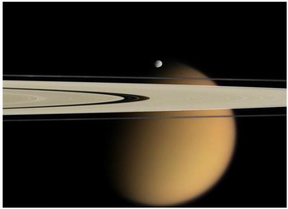 Anillos A y F de Saturno